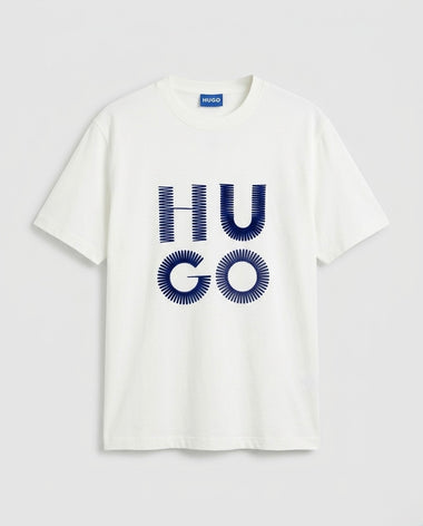 H.U.G.O Blue Velvet Logo T-Shirt