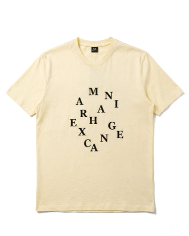 AX Letters Velvet Logo T-Shirt