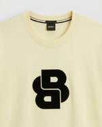 B.O.S.S Double B Velvet Logo T-Shirt