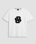 B.O.S.S Double B Velvet Logo T-Shirt