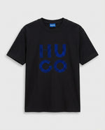 H.U.G.O Blue Velvet Logo T-Shirt