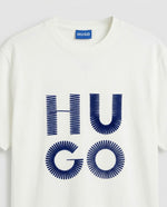H.U.G.O Blue Velvet Logo T-Shirt