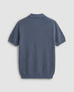 Knitted Quarter Zipper T-Shirt