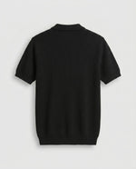 Knitted Quarter Zipper T-Shirt