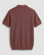 Knitted Quarter Zipper T-Shirt