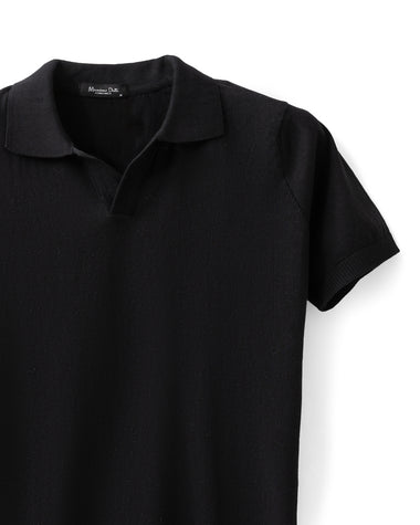 Knitted Basic Polo T-Shirt