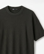 Relaxed Round Knitted T-Shirt